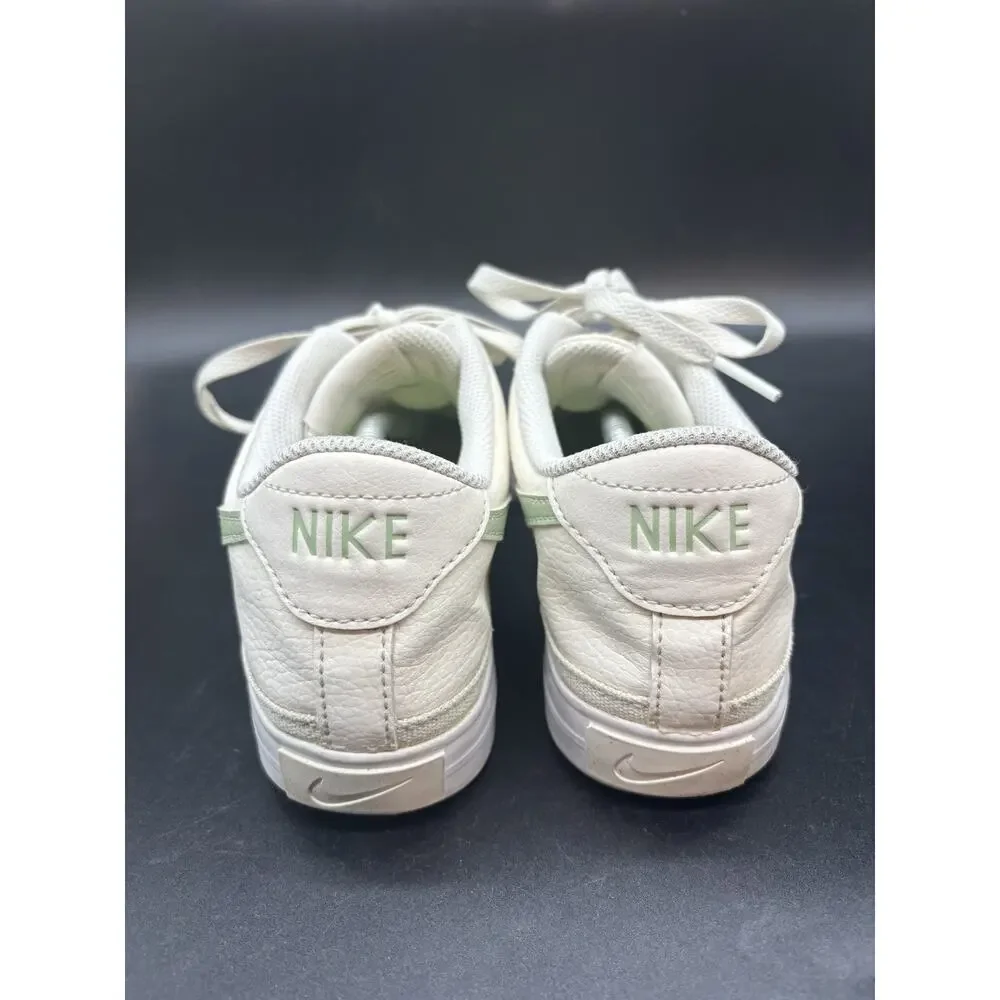 Nike Shoes Womens Size 8.5 White Leather Low Top Sneakers Green DH3161-002